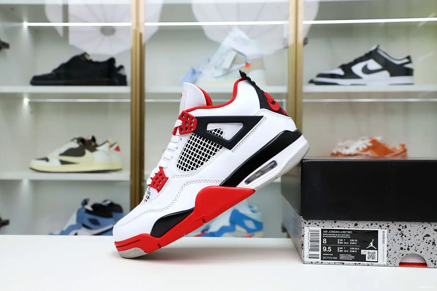 JORDAN Kimikick RETRO 4 'FIRE 2012 AIR RED' 0315
