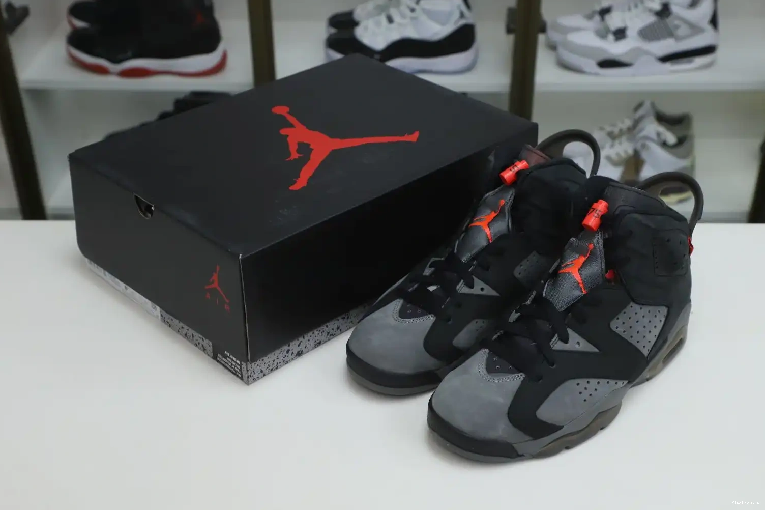 X JORDAN 6 SAINT-GERMAIN 'IRON AIR GREY' RETRO Kimikick PARIS 0318